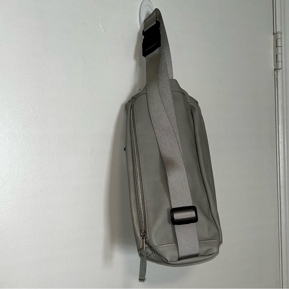 Gray Sling Crossbody Bag